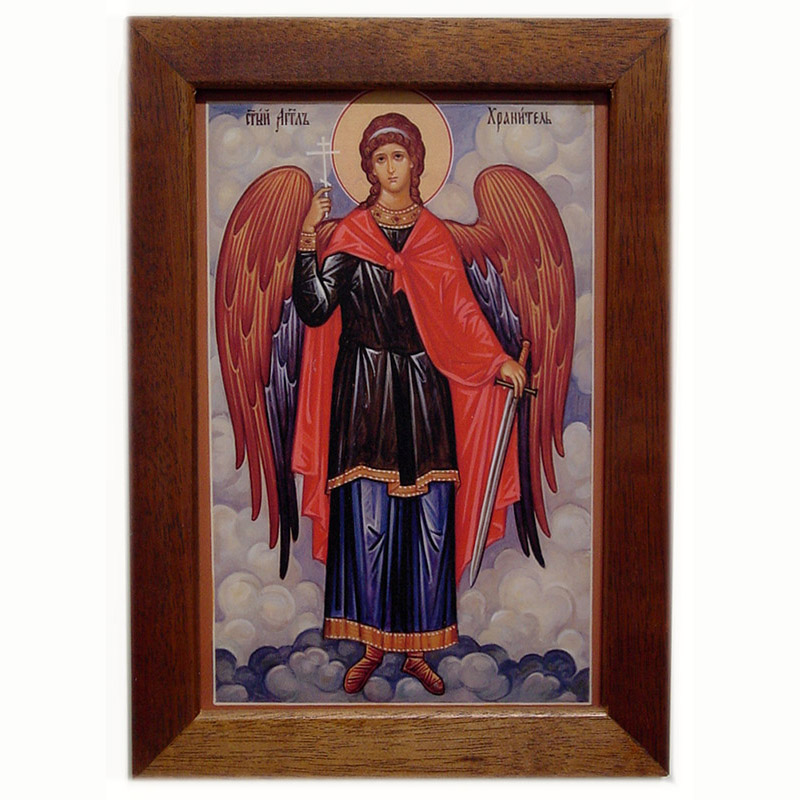 Angel Guardian Framed Icon - Mater Dei Imports