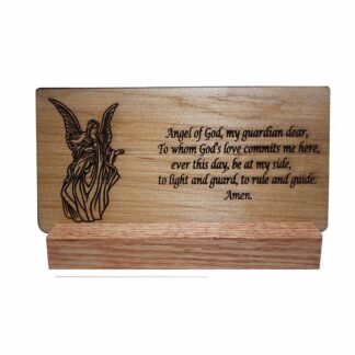 Guardian Angel Desk Plaque in Stand