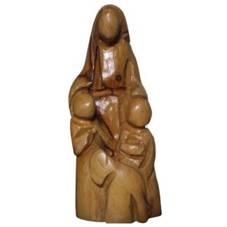 Good Shepherd with Children 4" Olive Wood Statue