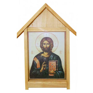 Christ Teacher Small Outdoor Icon Shrine