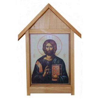 Christ Teacher Small Outdoor Icon Shrine