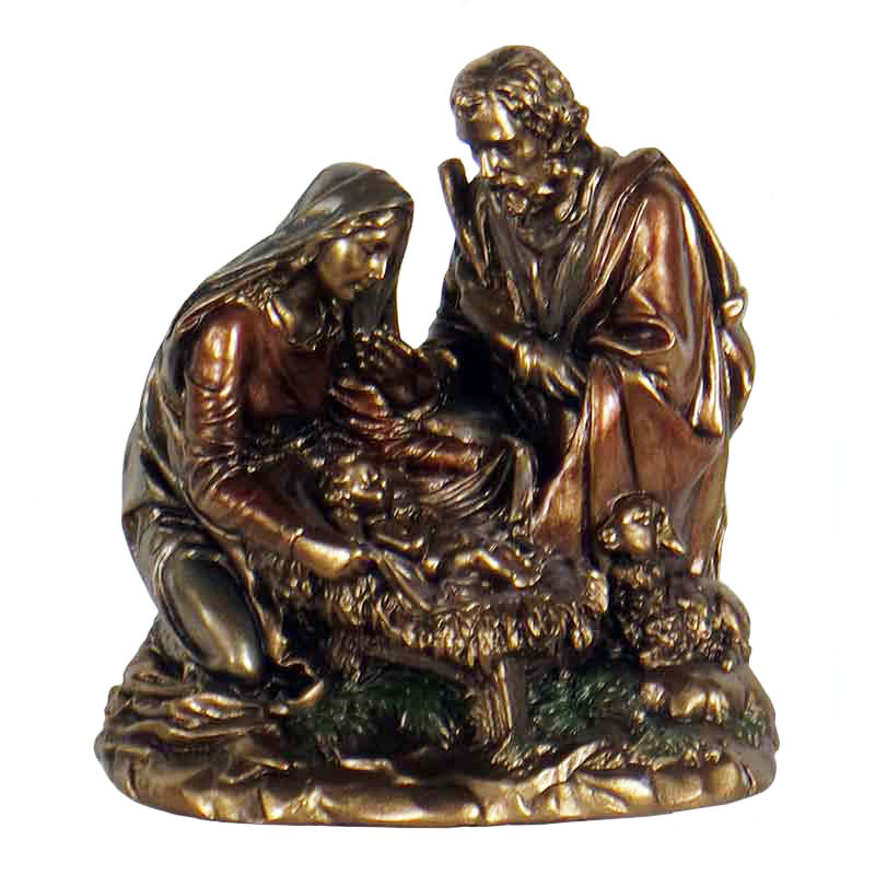 Nativity Miniature Bronzed Statue - Image 2