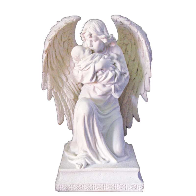 Guardian Angel with Infant Statue