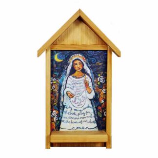Hail Mary Small Outdoor Icon Shrine